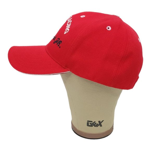 City Hunter Dale Earnhardt Jr 8 Nascar Racing Mesh Strapback Cap Trucker Red Hat - Picture 6 of 12